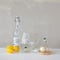 Hello Honey Glass Cloche with Wood Base and Duck Topper, Multicolor and Natural